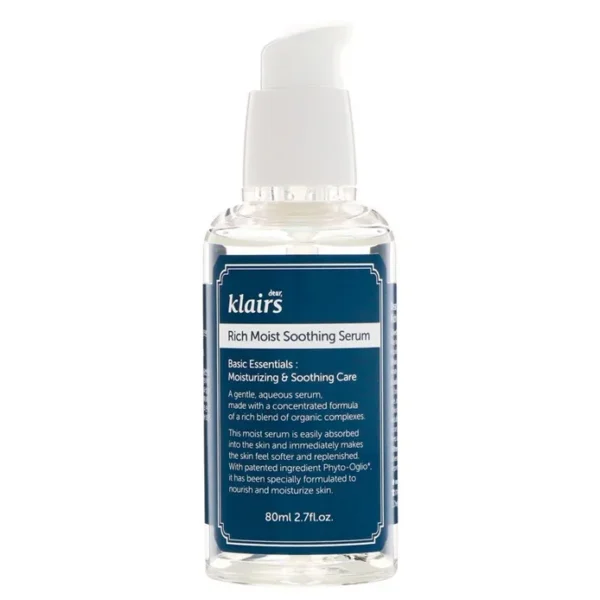 Klairs Rich Moist Soothing Serum niisutav näoseerum 80ml