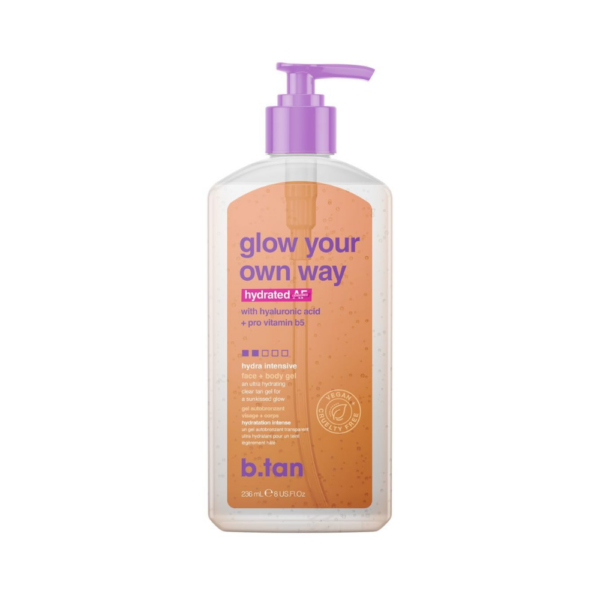 B.Tan Glow Your Own Way Face & Body Clear Self Tan Gel isepruunistaja 236ml