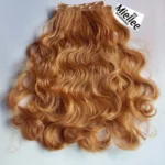 Miellee 100% natural clip in juuksepikendused strawberry blond 4 klipsi 45cm 2tk